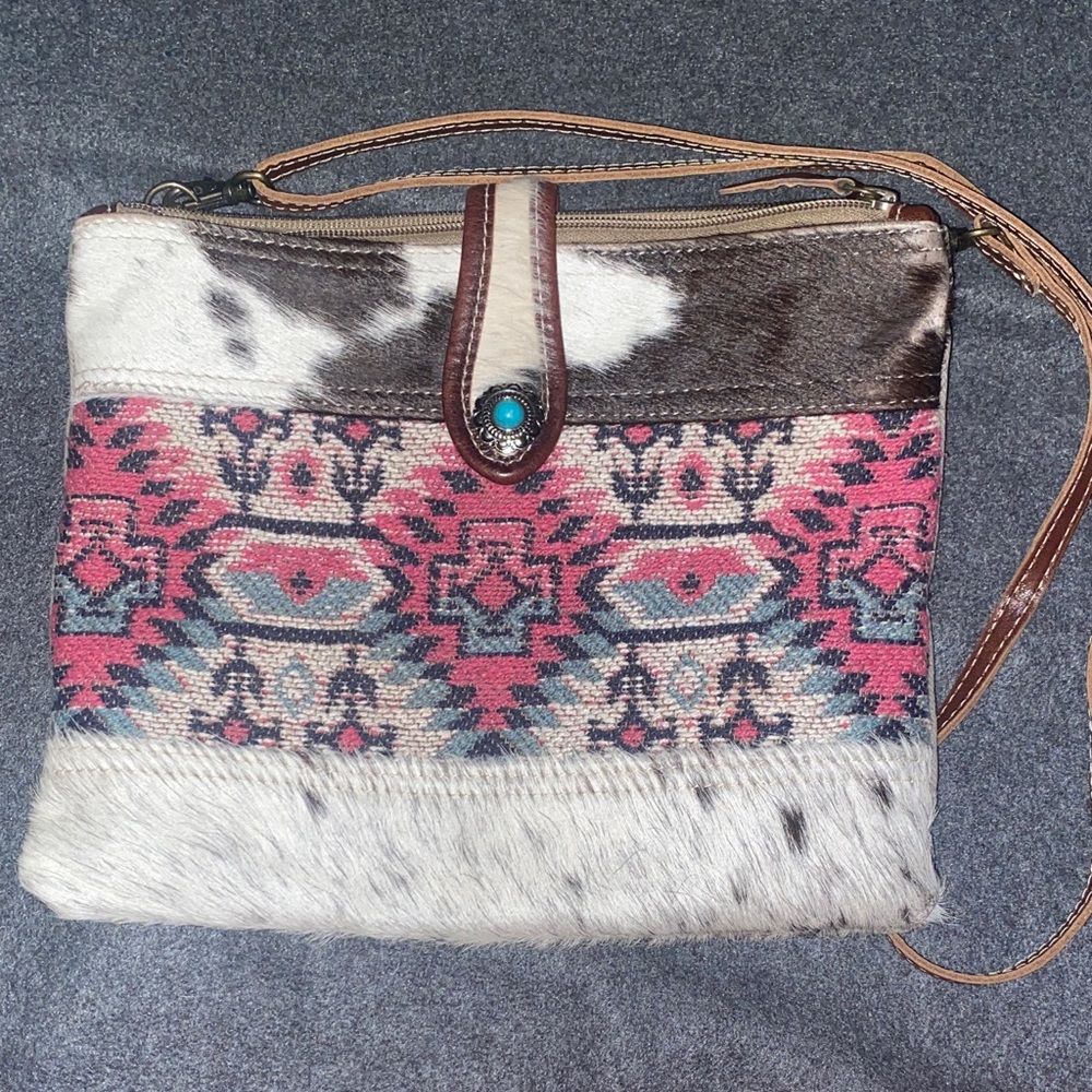 Artisan Myra Crossbody Bag with Tribal Design